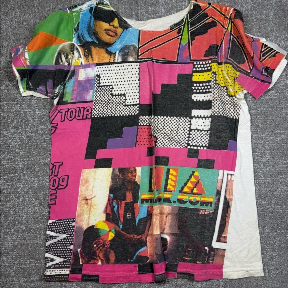 Vintage Y2K M.I.A. MIA T-Shirt Graphic Hip Hop Diva Rap Read Below